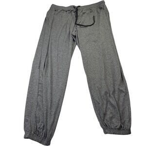 Open Trails Mens 2XL Gray Jogger Sweatpants Athletic Drawstring Pants Heathered